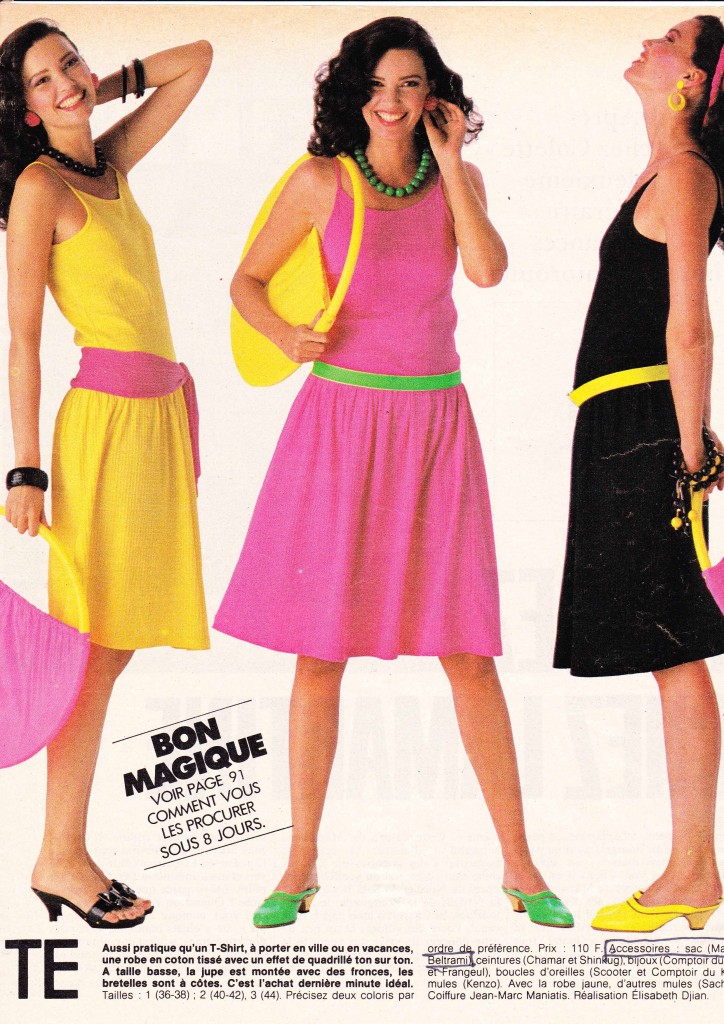 sac hula hoop créé en 1979... parution Elle